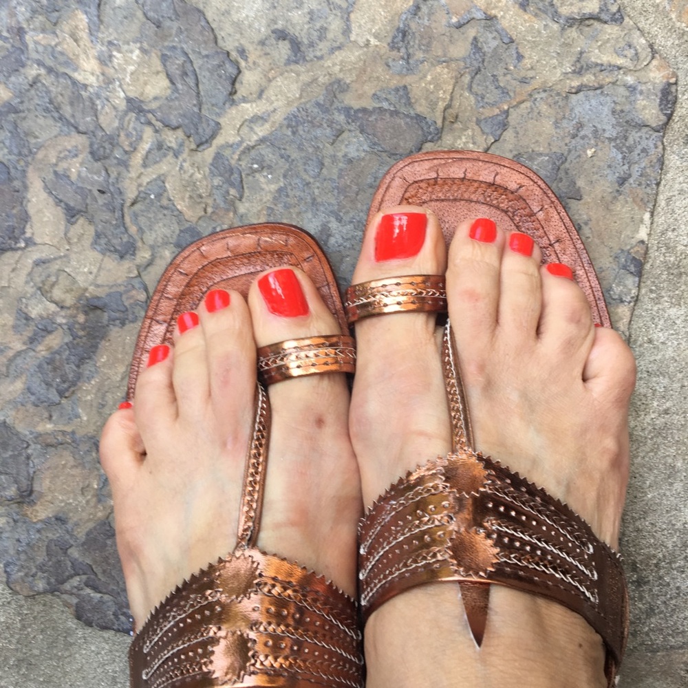 NEW! Sale! 🎉 Anthropology Leather Sandals!